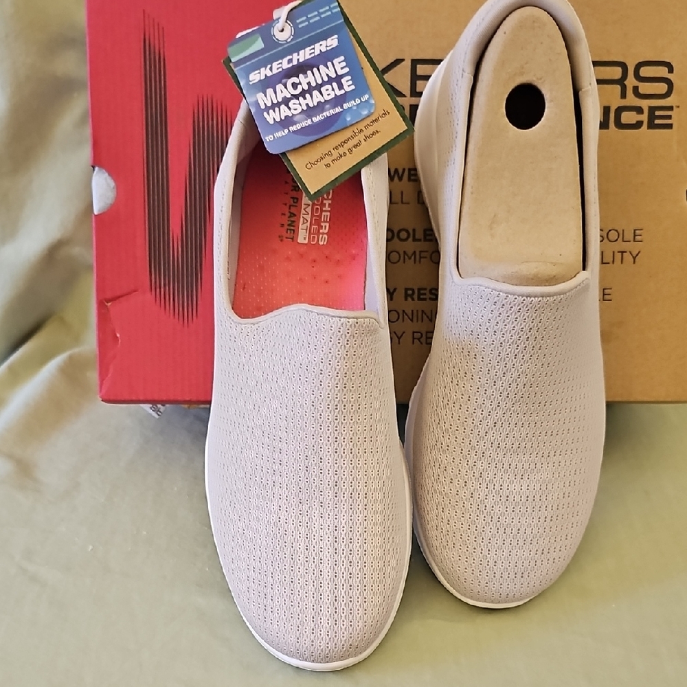 Skechers Women's Slip-On Sneakers - Light Gray